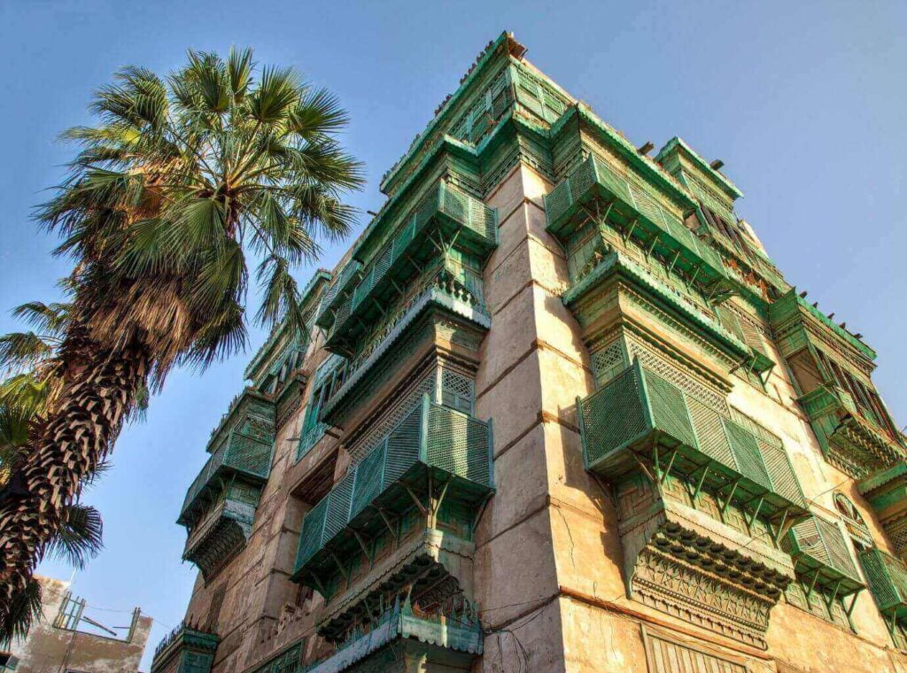 Ancient building Al Balad District UNESCO World Heritage Jeddah Saudi Arabia