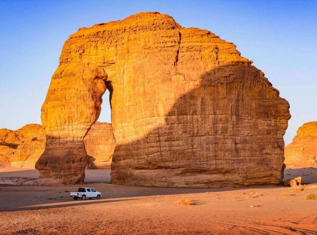 Elephant Rock near Al Ula Saudi Arabia