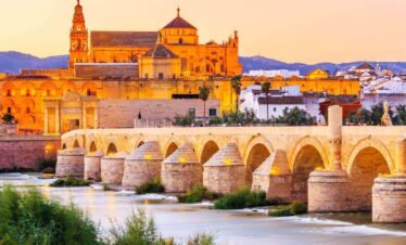 Great Mosque, Roman bridge Cordoba Spain
