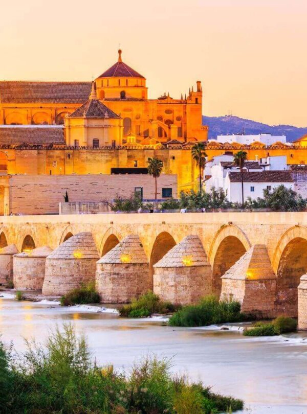 Great Mosque, Roman bridge Cordoba Spain